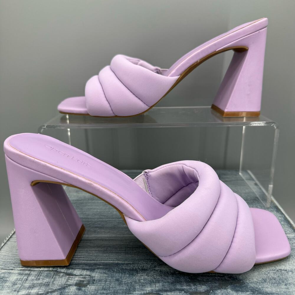 Open Edit Women’s Sheena Sandals Purple Size 9.5M